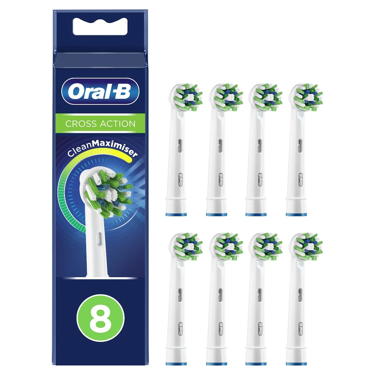 Oral-B EB 50-2 CrossAction náhradní hlavice s technologií CleanMaximiser 8 ks