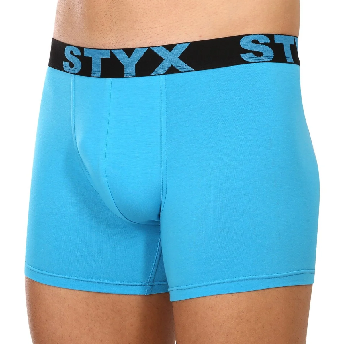 Styx 3PACK pánské boxerky long sportovní guma světle modré (3U1169) XL 