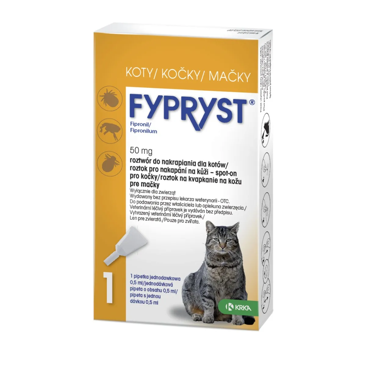 Fypryst Spot-on Cat Kočka 1 pipeta