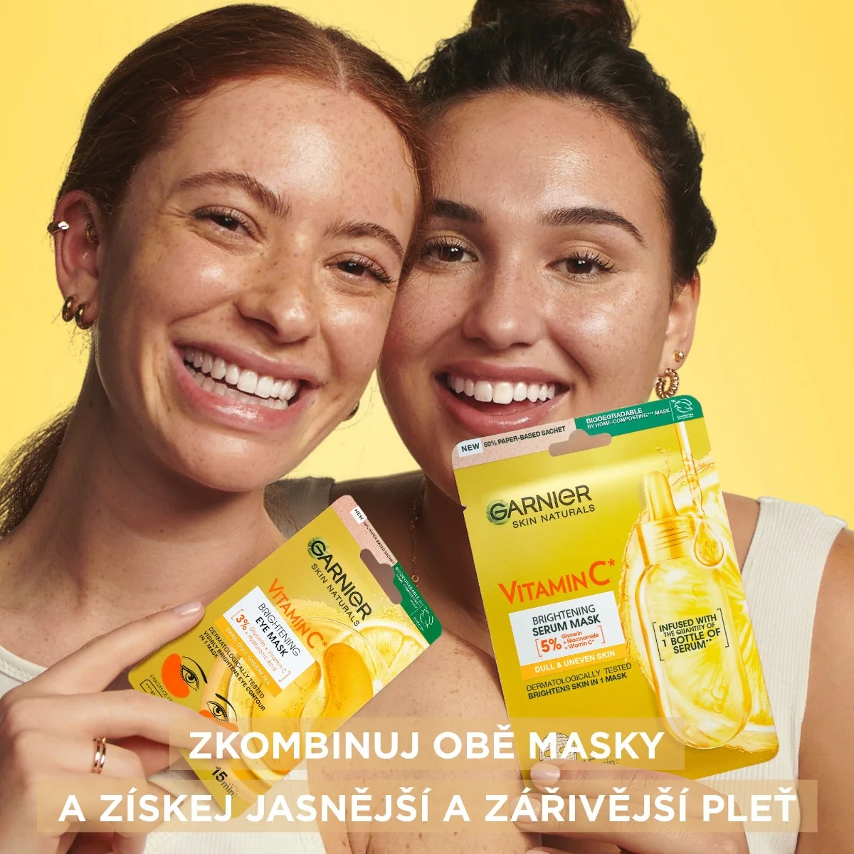 Garnier Skin Naturals rozjasňující oční maska 5 g