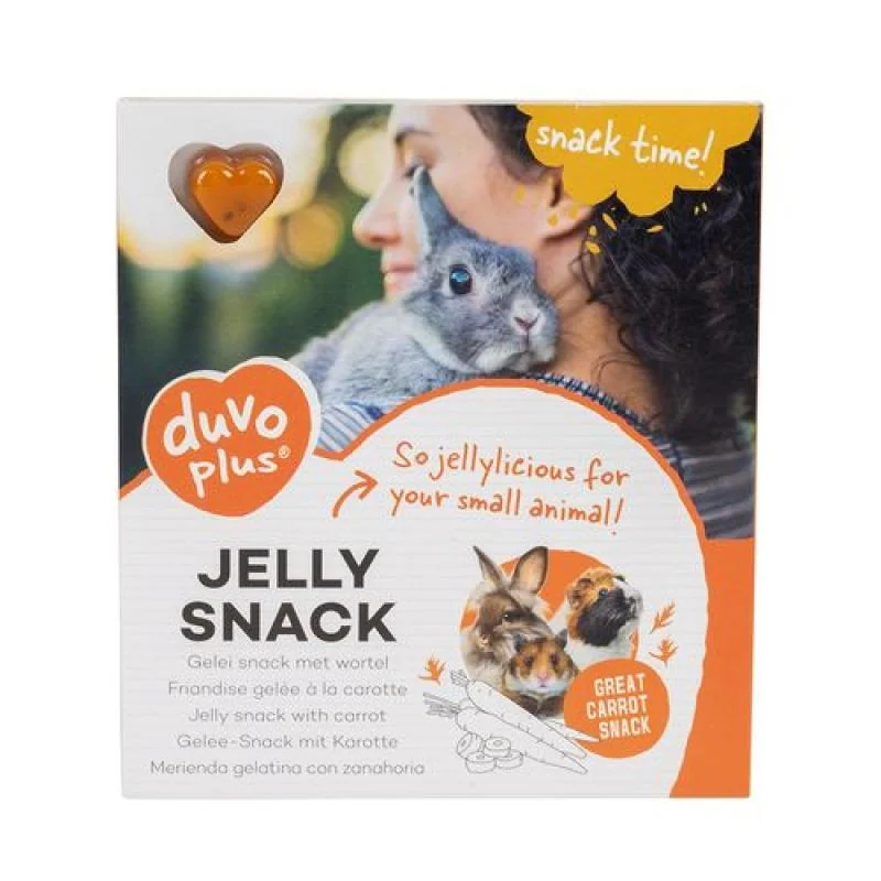 Duvo+ Jelly snack pro hlodavce 12ks 1,2g želé pochoutky s mrkví 