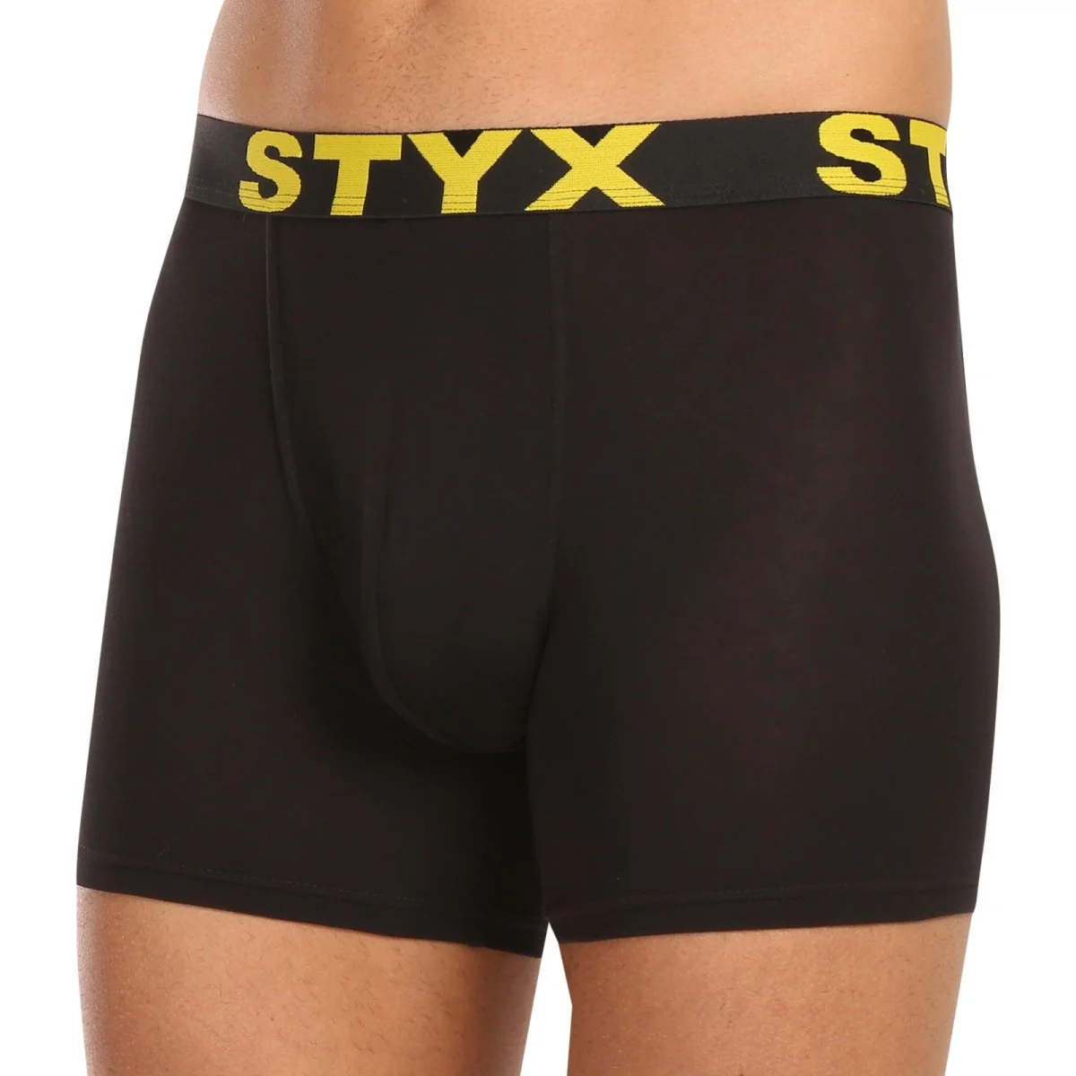 Styx 10PACK pánské boxerky long sportovní guma černé (10U9601) L 