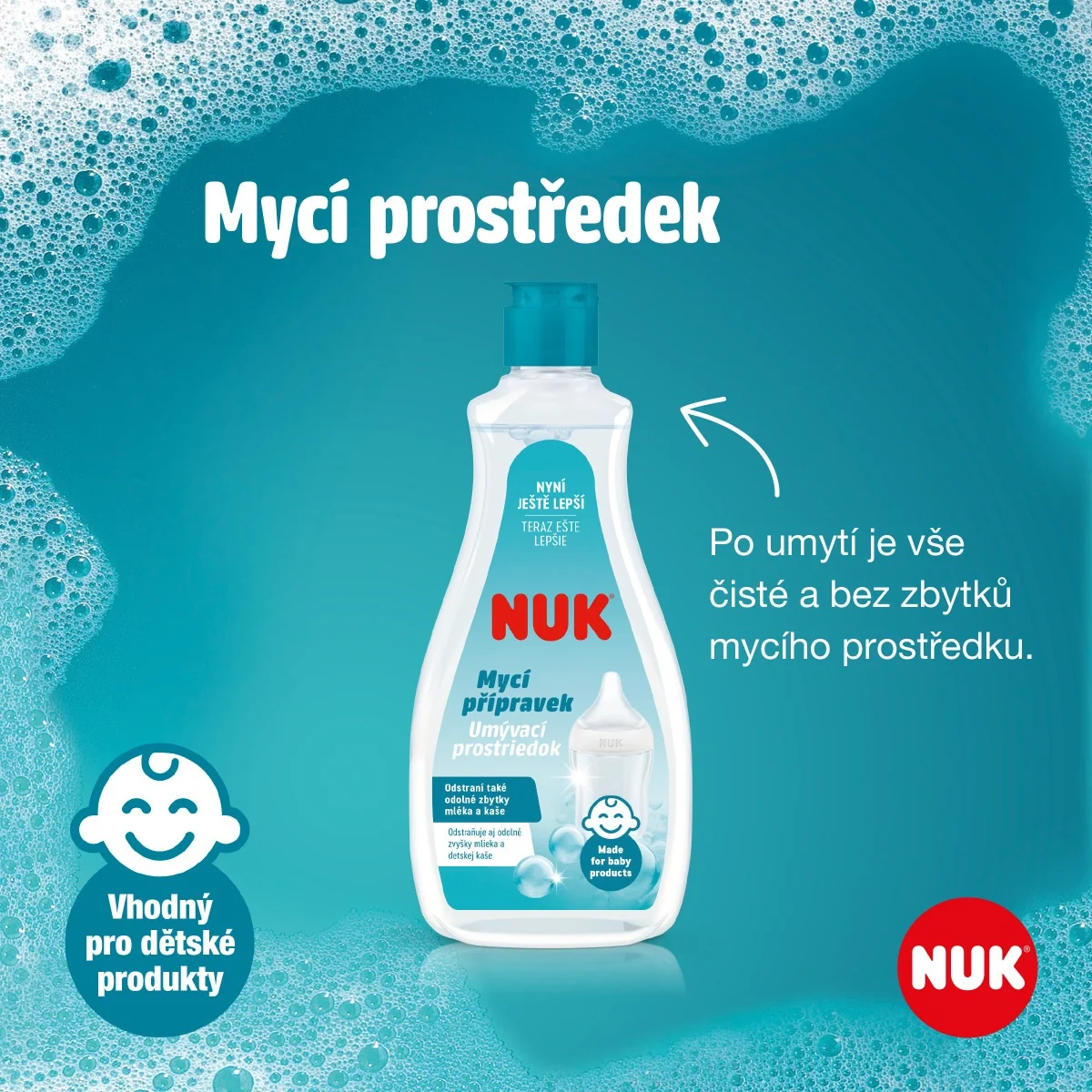 NUK Mycí prostředek na láhve a savičky 500 ml