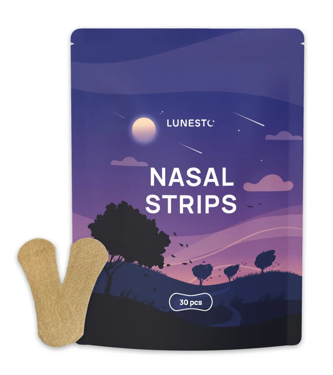 Lunesto Nasal Strips lepicí pásky na nos 30 ks