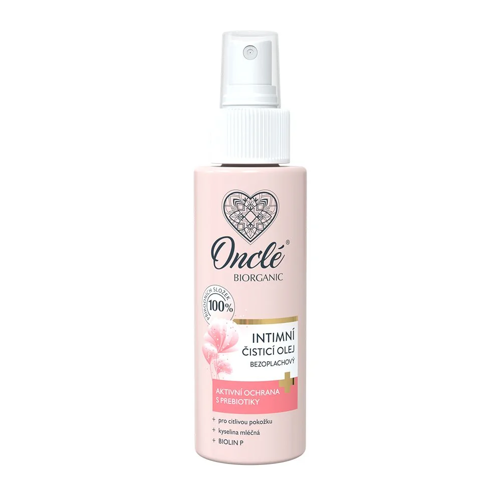 Onclé Biorganic Intimní čisticí bezoplachový olej 100 ml