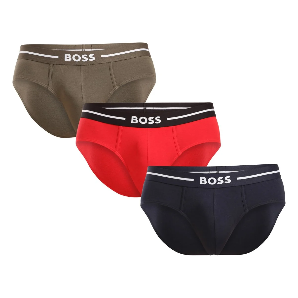 BOSS 3PACK pánské slipy vícebarevné (50517808 976) L 