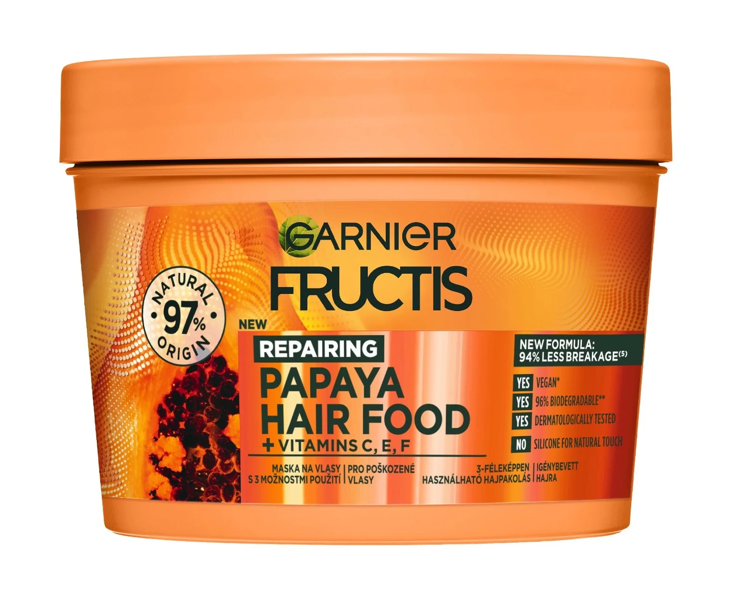 Garnier Fructis Hair Food Papaya regenerační maska pro poškozené vlasy 400 ml