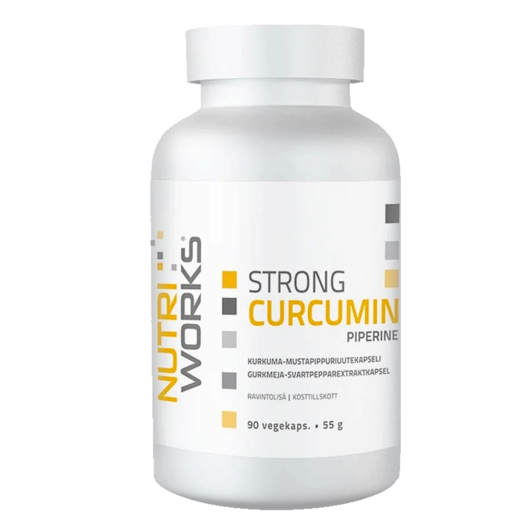 NutriWorks Strong Curcumin Piperine - 90 kapslí