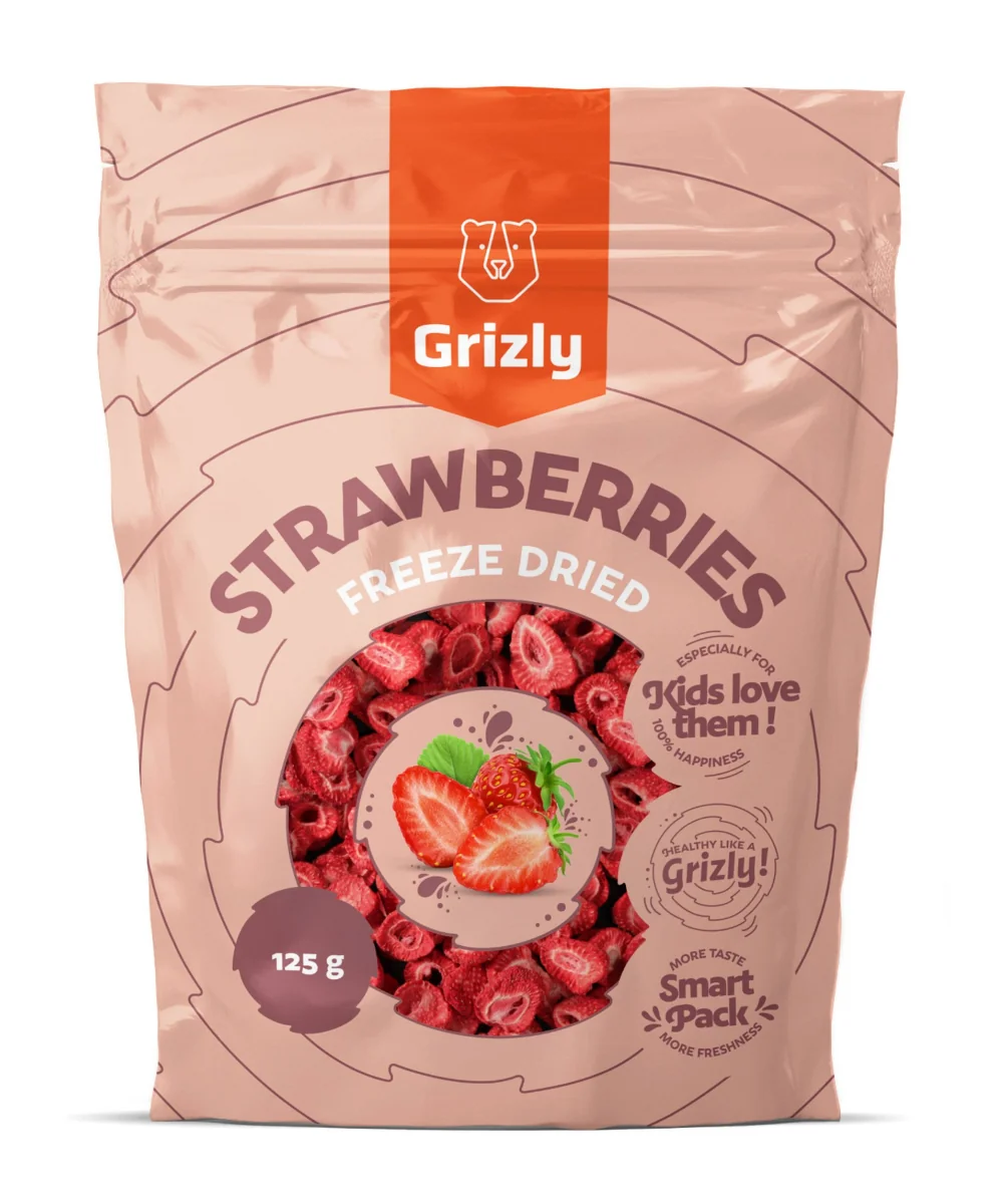 Grizly Jahody lyofilizované XXL 125 g