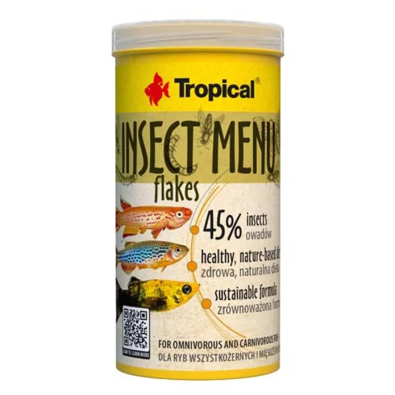 Tropical Insect Menu Flakes 250ml/50g krmivo pro ryby s vysokým obsahem hmyzu