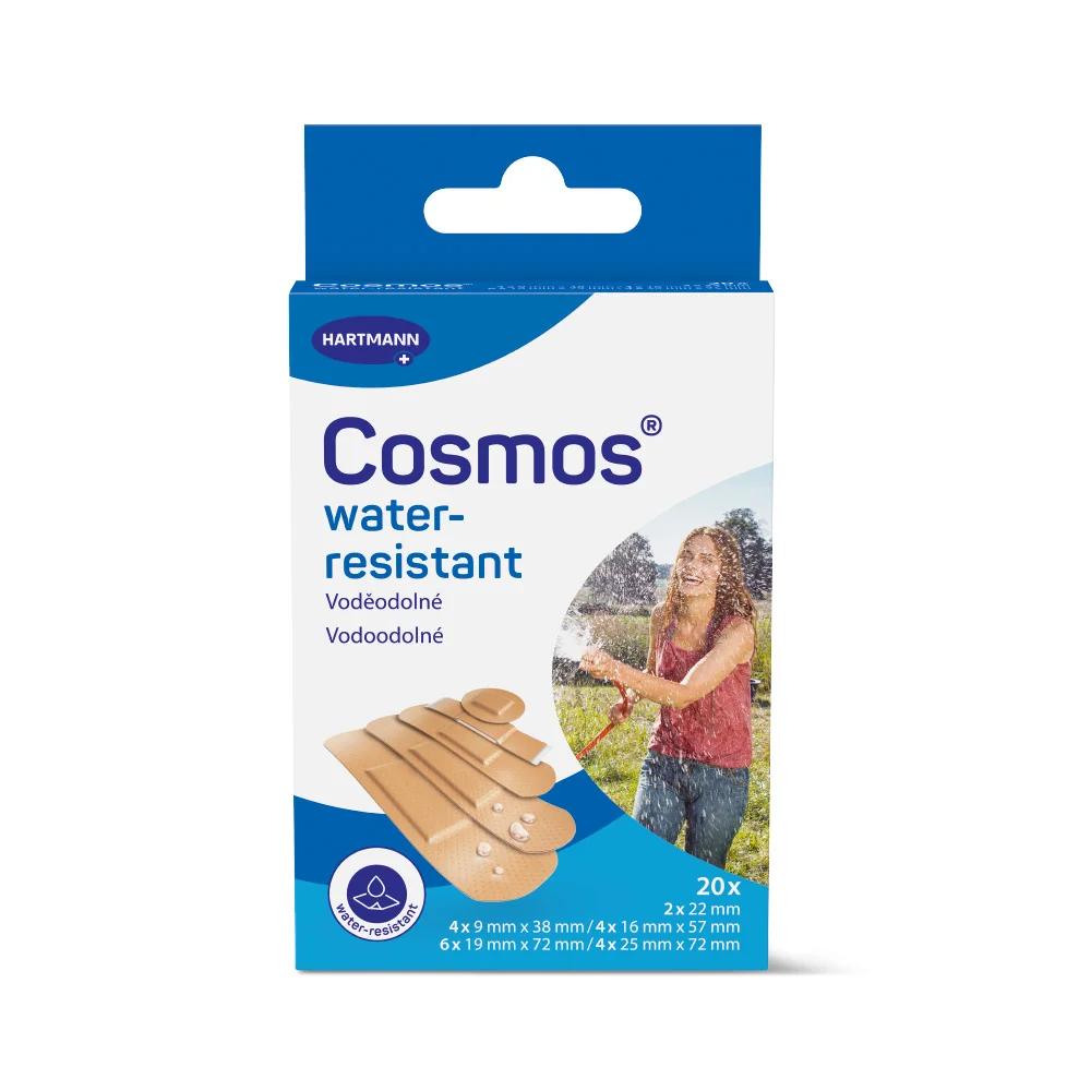 Cosmos Water-Resistant 5 velikostí voděodolná náplast 20 ks