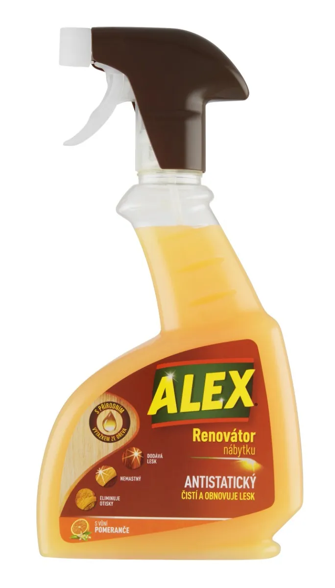 Alex Renovátor nábytku antistatický Pomeranč sprej 375 ml