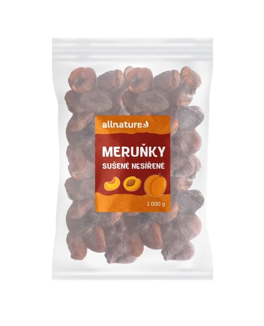 Allnature Meruňky sušené nesířené 1000 g