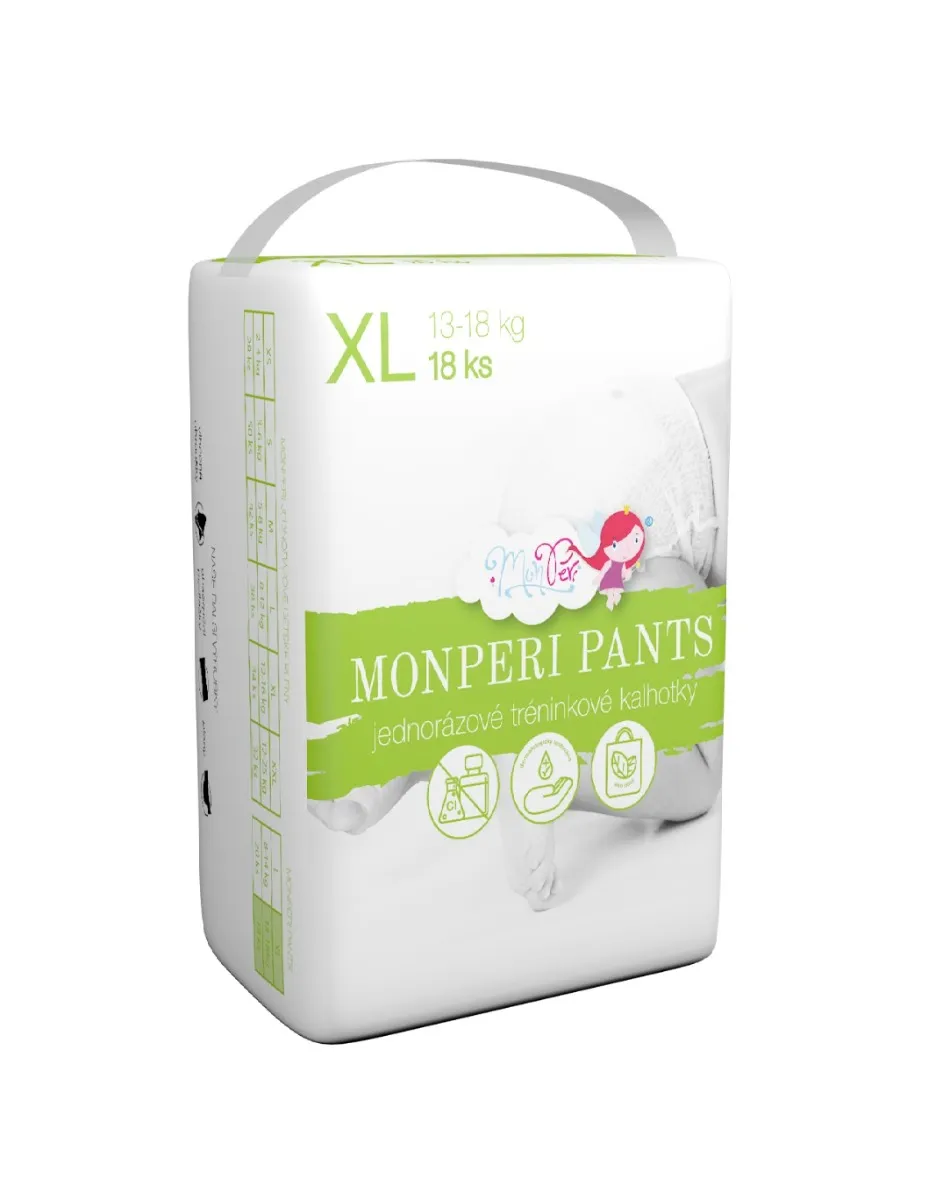 MonPeri Pants XL 13-18 kg plenkové kalhotky 18 ks