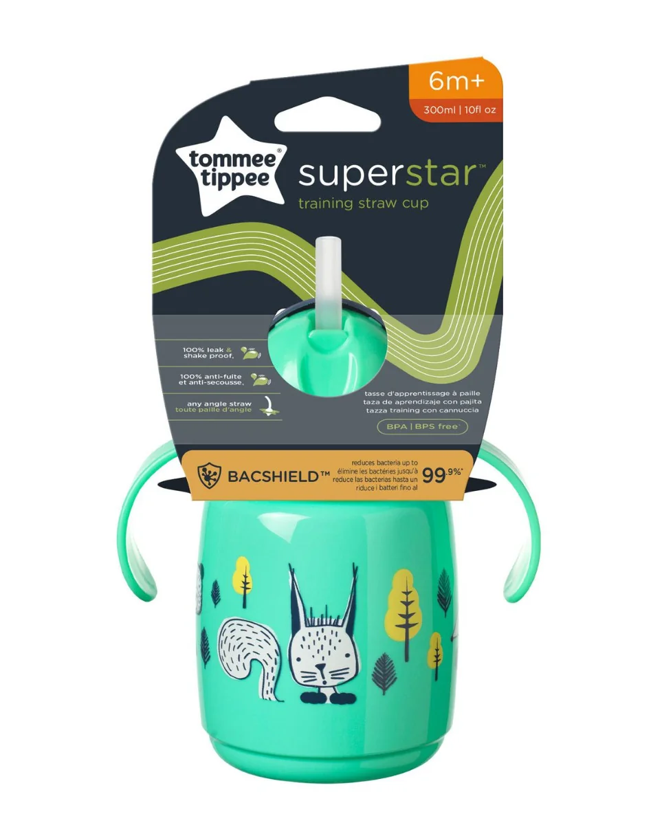 Tommee Tippee Superstar netekoucí hrnek Zelený 1 ks