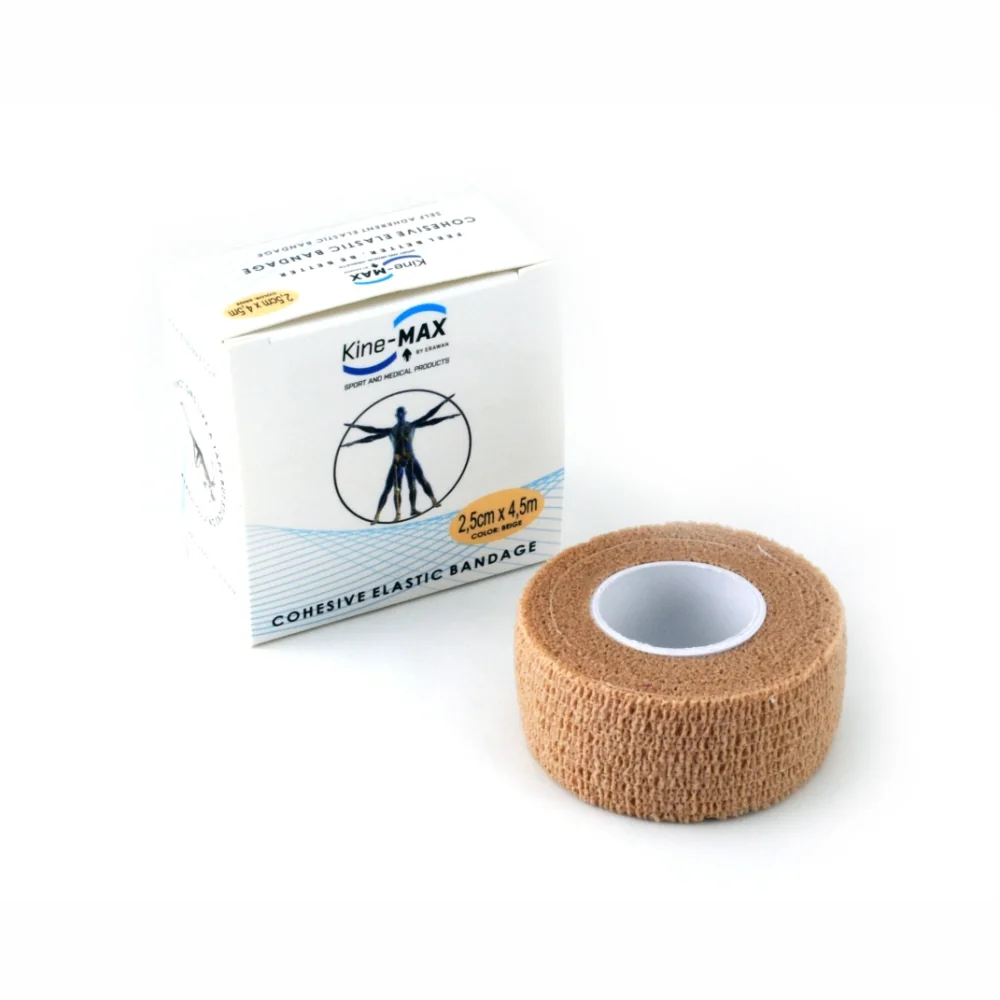 KineMAX Cohesive 2,5 cm x 4,5 m elastické samofixační obinadlo 1 ks tělové