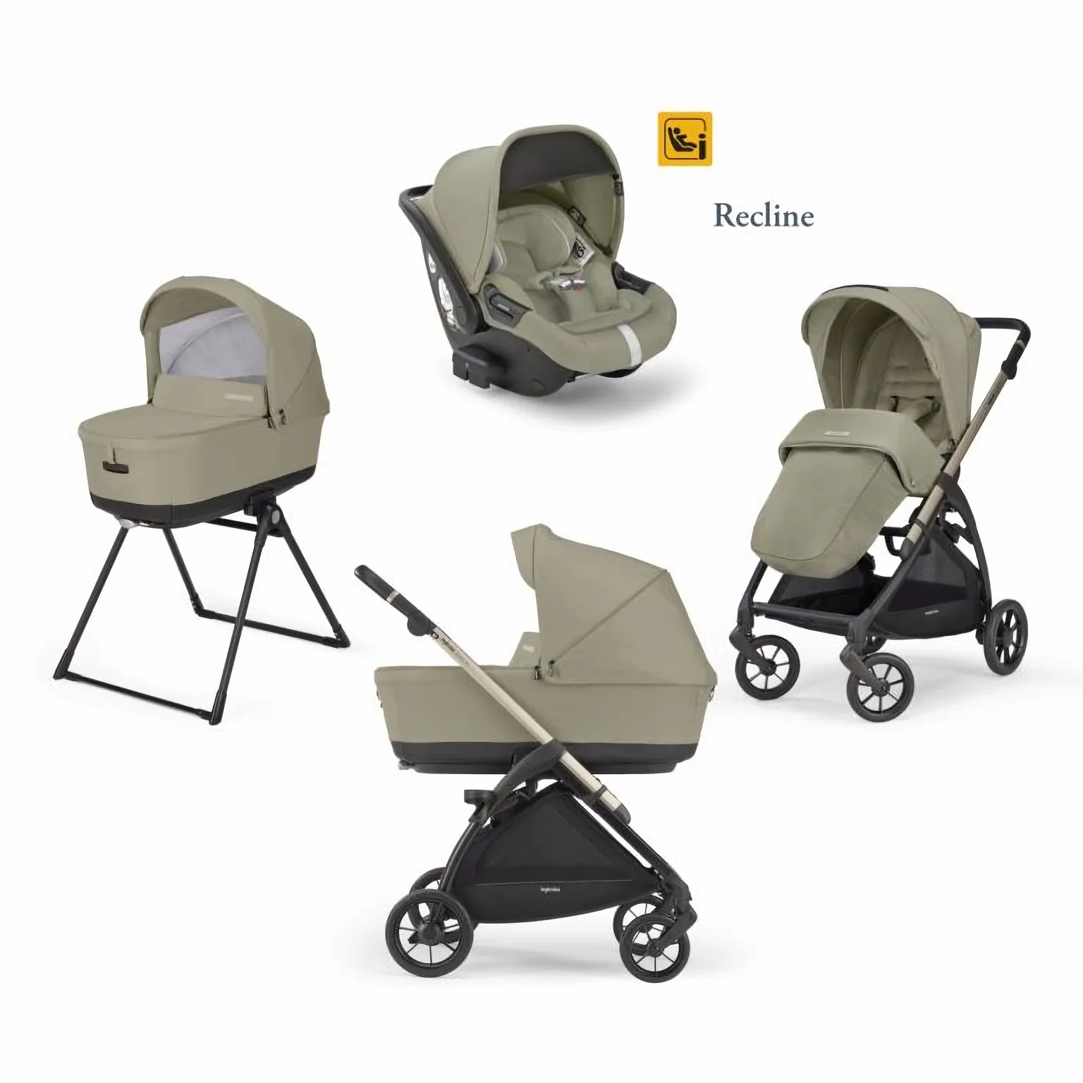 Inglesina Kočárek Electa Darwin Recline 4v1 2023 Nolita Beige 