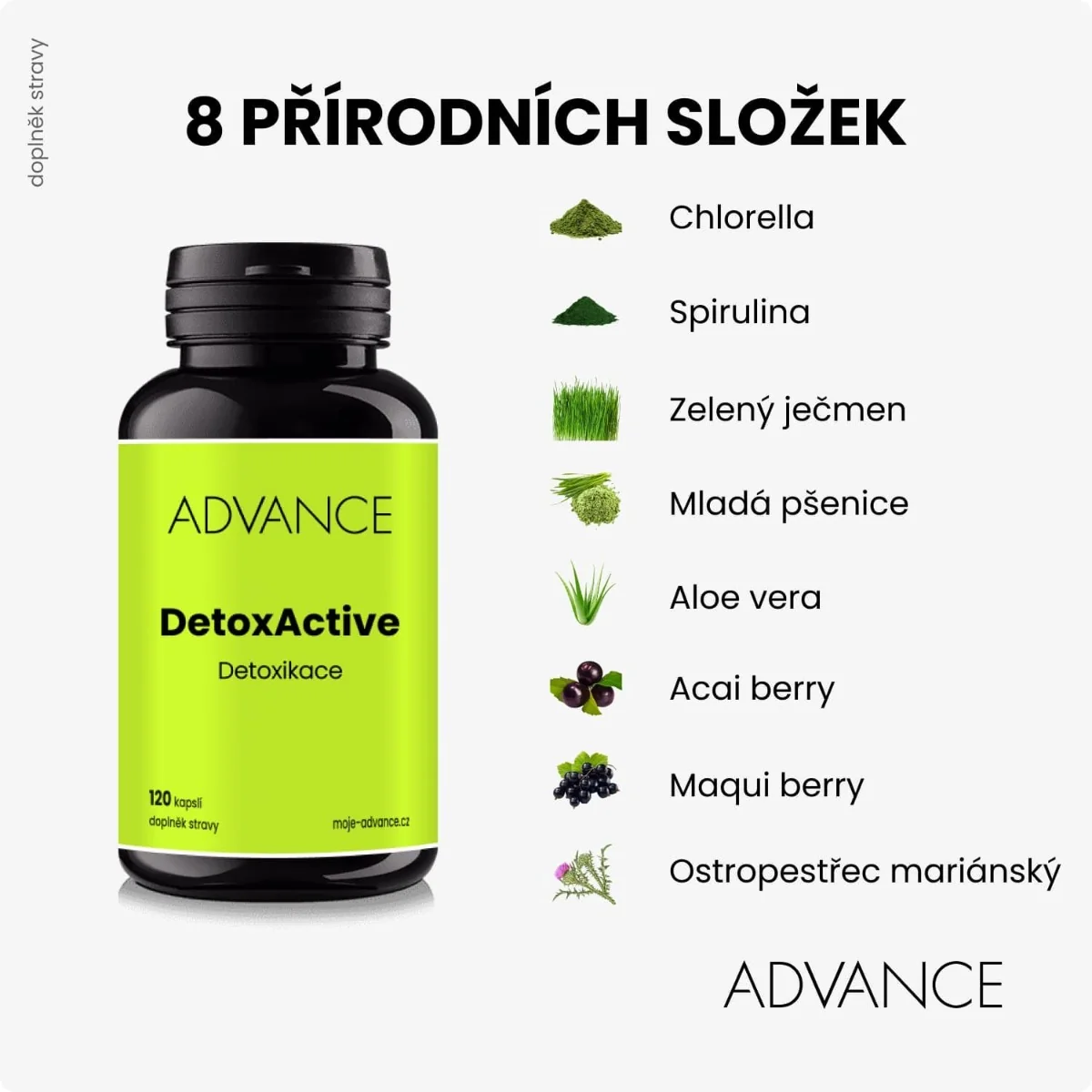 Advance DetoxActive 120 kapslí