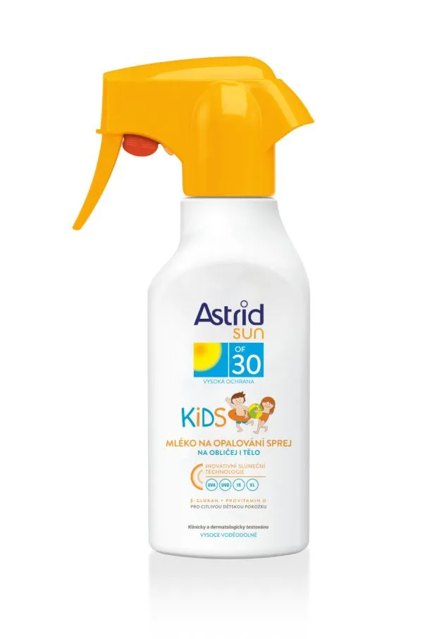 Astrid SUN KIDS Opalovací mléko pro děti OF 30 sprej 200 ml