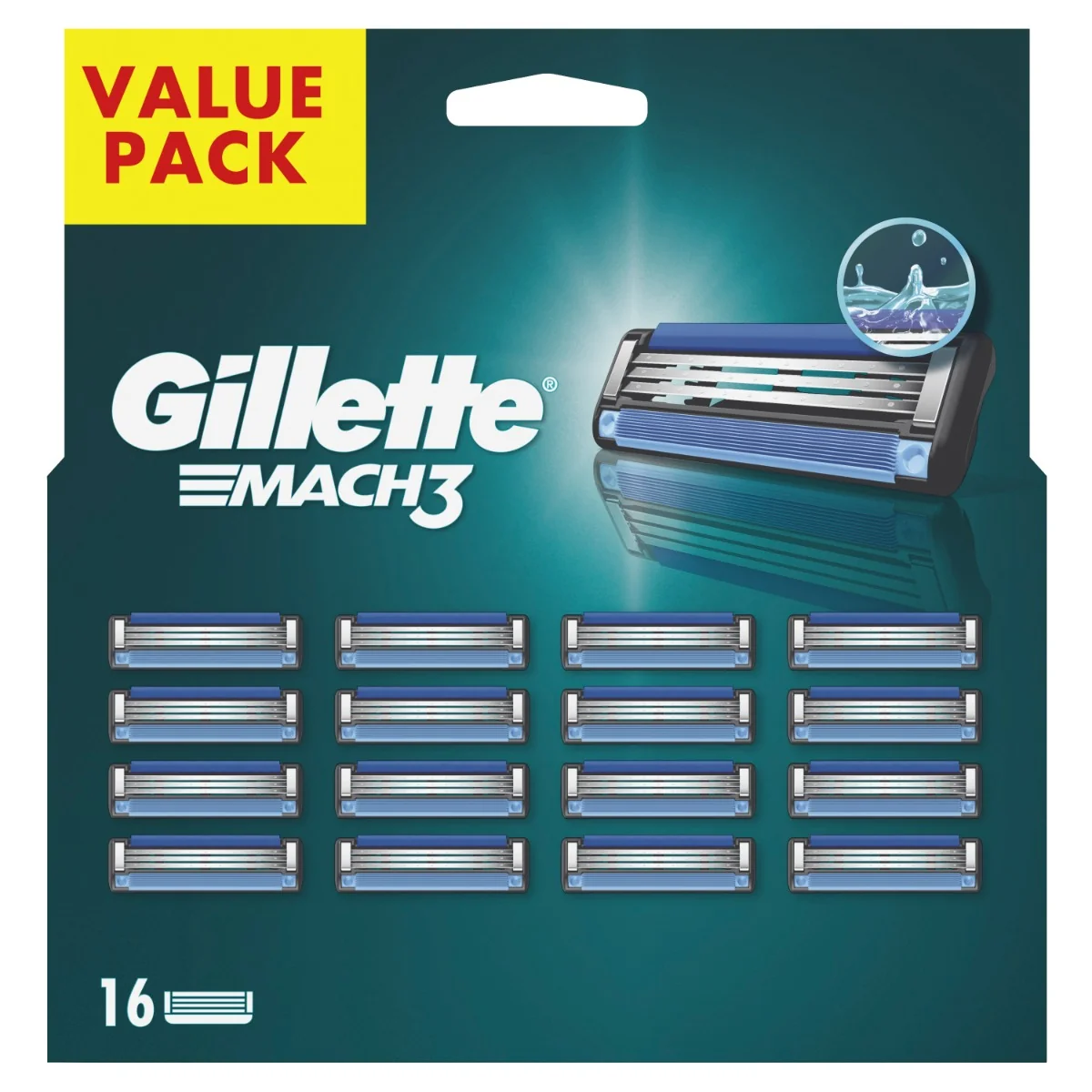 Gillette Mach3 náhradní hlavice 16 ks