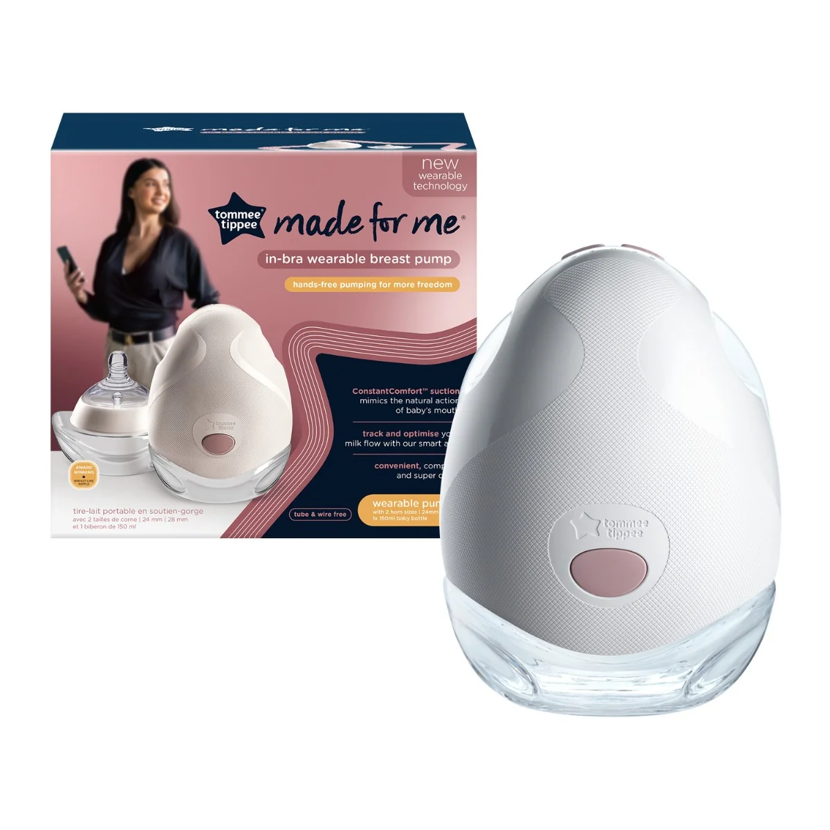 Tommee Tippee Made for Me nositelná odsávačka mateřského mléka