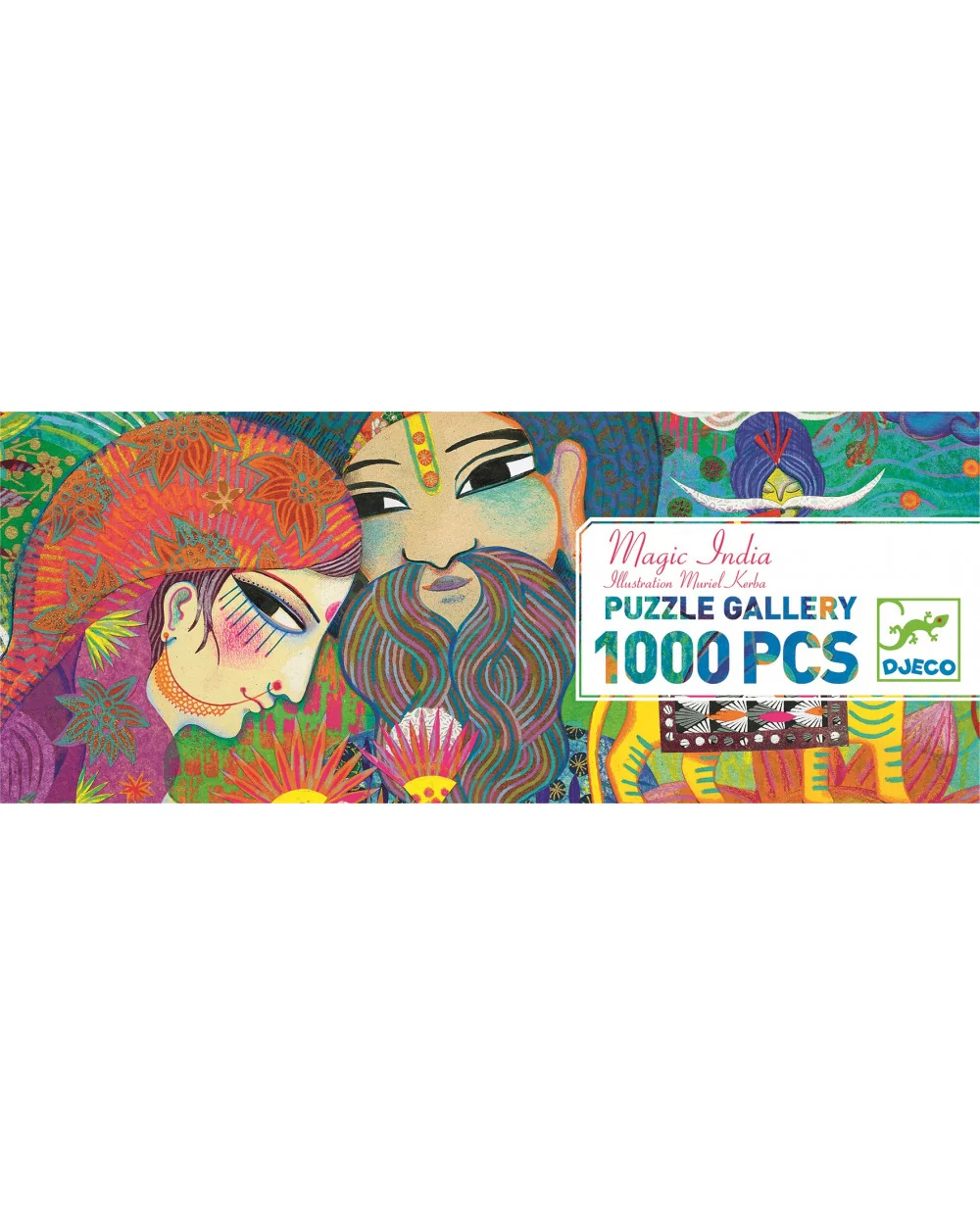 Djeco Puzzle Kouzelná Indie - 1000 pcs