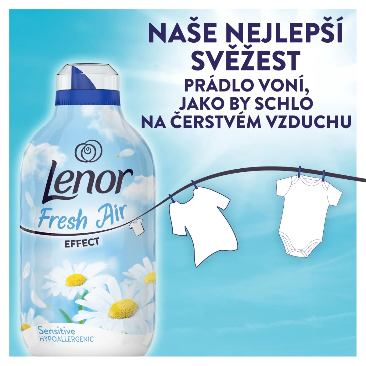 Lenor Fresh Air Aviváž Sensitive 770 ml 55 praní