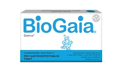 Biogaia Gastrus 30 probiotických žvýkacích tablet