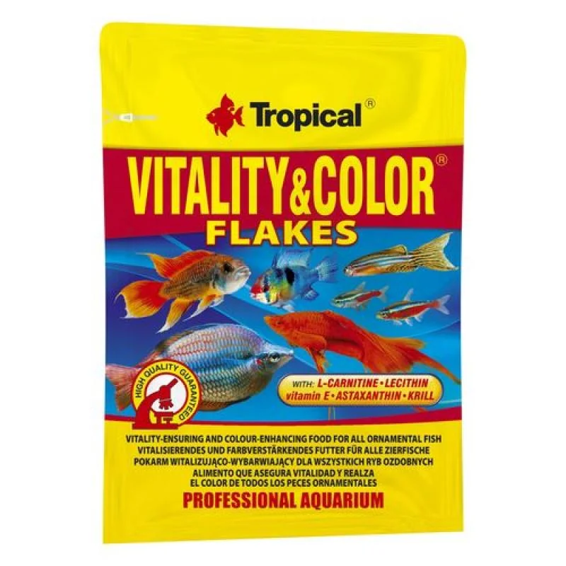 Tropical Vitality&Color 12g vločkové krmivo s vyfarbujúcim a vitalizujícím účinkem 