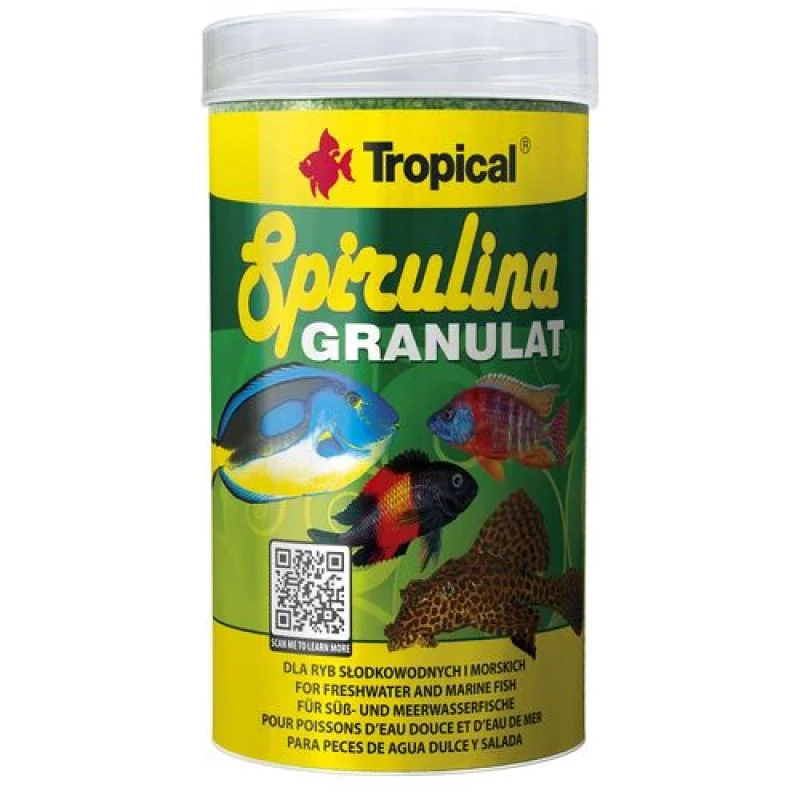 Tropical Spirulina Granulat 250ml/110g granulované krmivo se spirulinou 