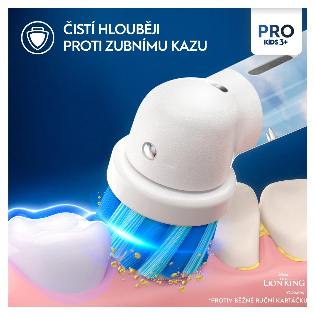 Oral-B Pro Kids Lví král elektrický zubní kartáček + pouzdro