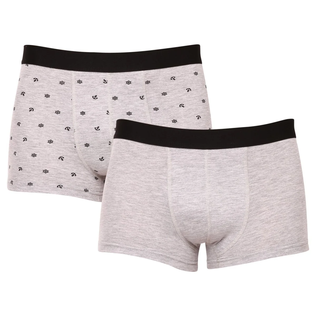 Molvy 2PACK pánské boxerky šedé (MP-1071-BEU) XXL 