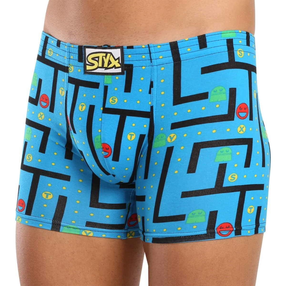 Styx 3PACK pánské boxerky long art klasická guma vícebarevné (3F12914) L 