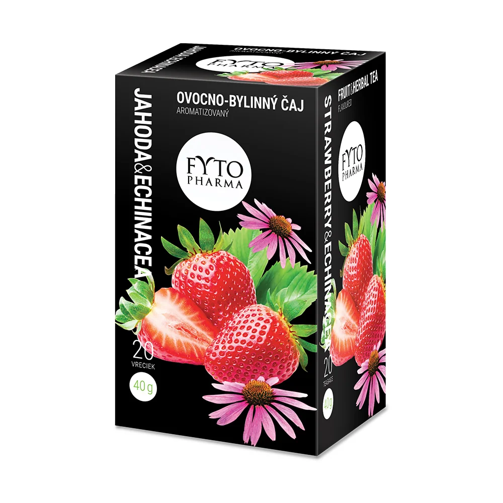 Fytopharma Ovocno-bylinný čaj jahoda & echinacea 20x2 g