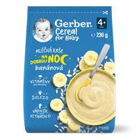 Gerber Cereal Mléčná kaše na dobrou noc banánová 4m+