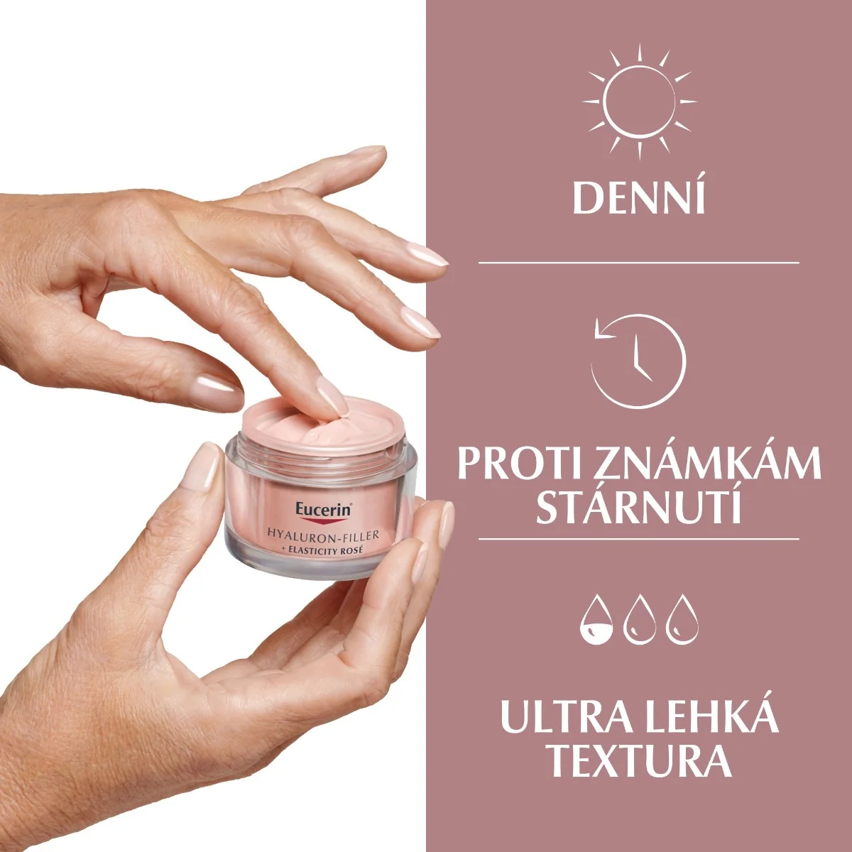 Eucerin Hyaluron-Filler + Elasticity Rosé SPF30 denní krém 50 ml