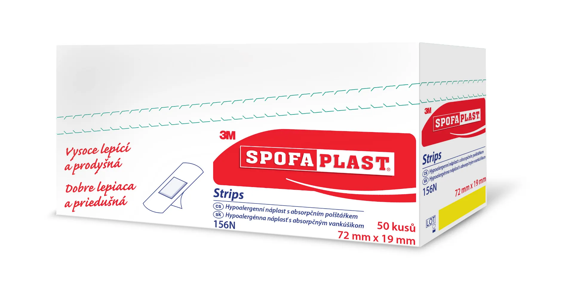 3M Spofaplast 156N Strips 72x19 mm 5 ks