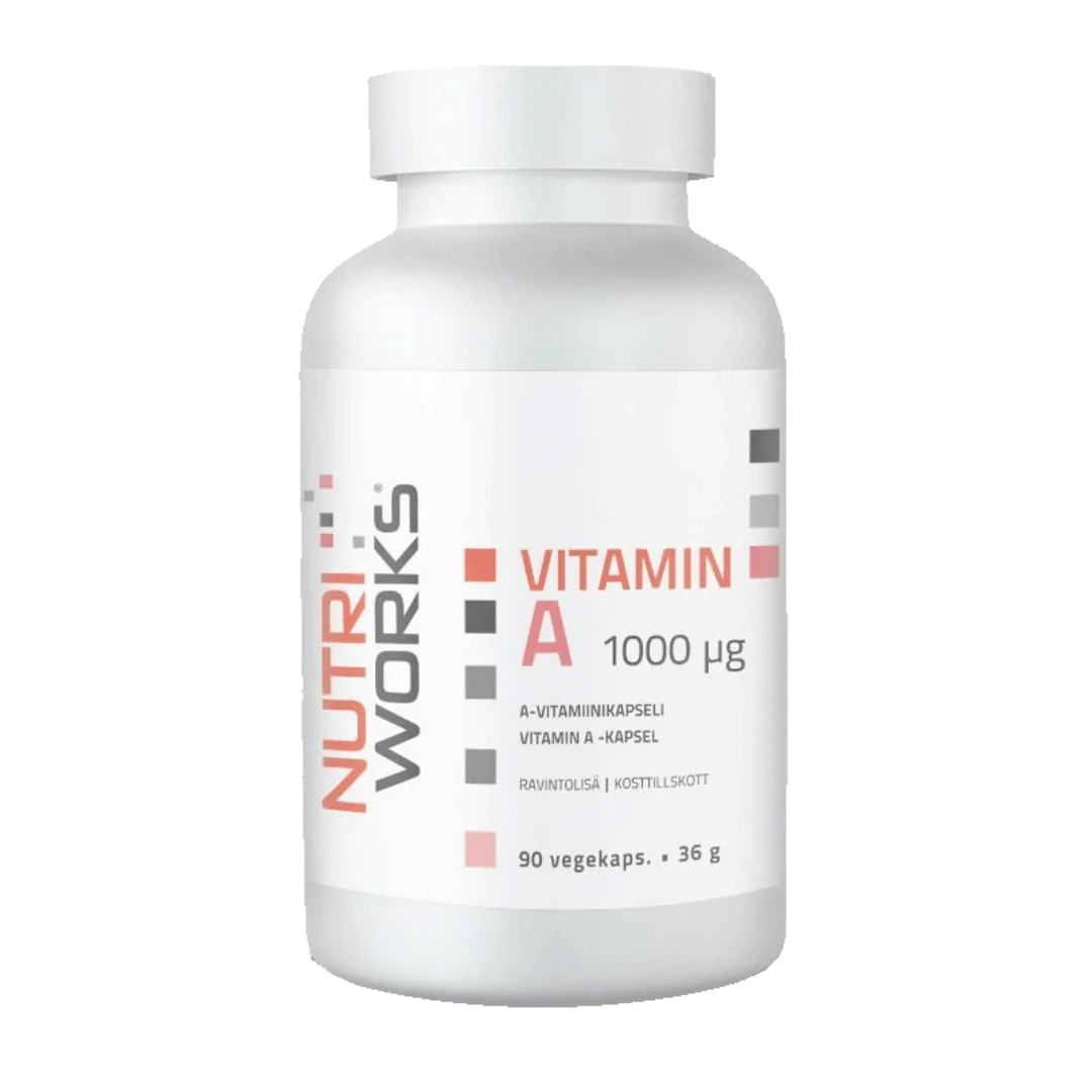 NutriWorks Vitamin A 1000µg - 90 kapslí