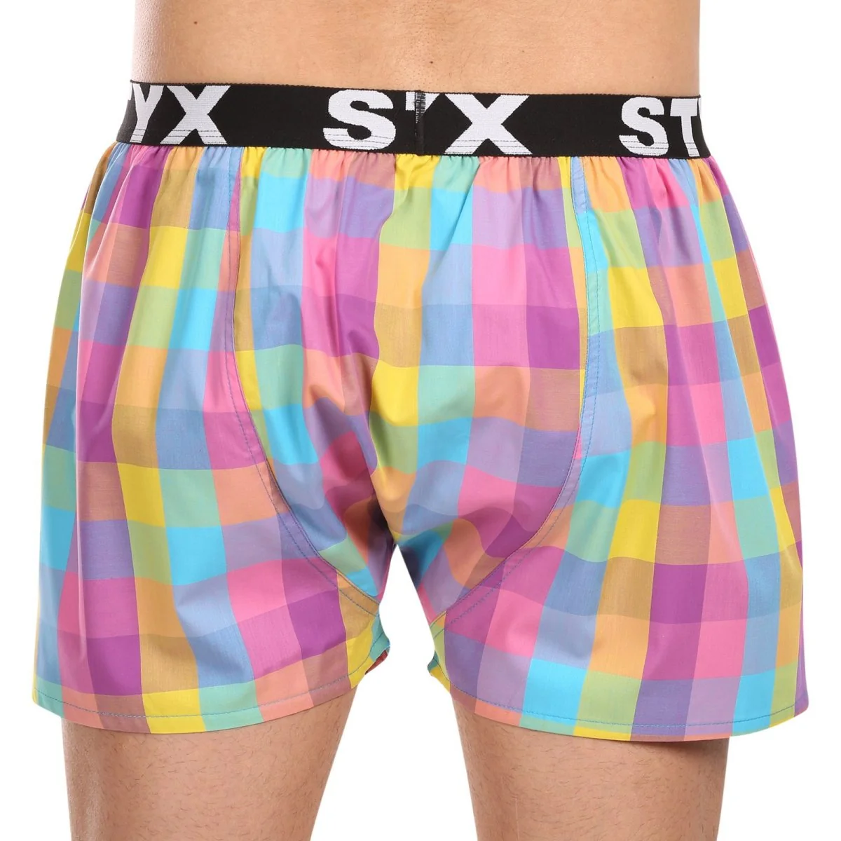 Styx 3PACK pánské trenky sportovní guma vícebarevné (3B102830) M 