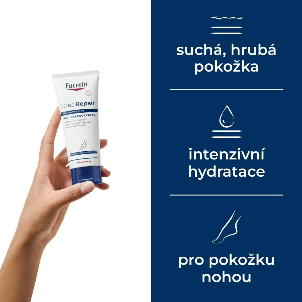 Eucerin UreaRepair Krém na nohy 10% Urea pro suchou pokožku 100 ml