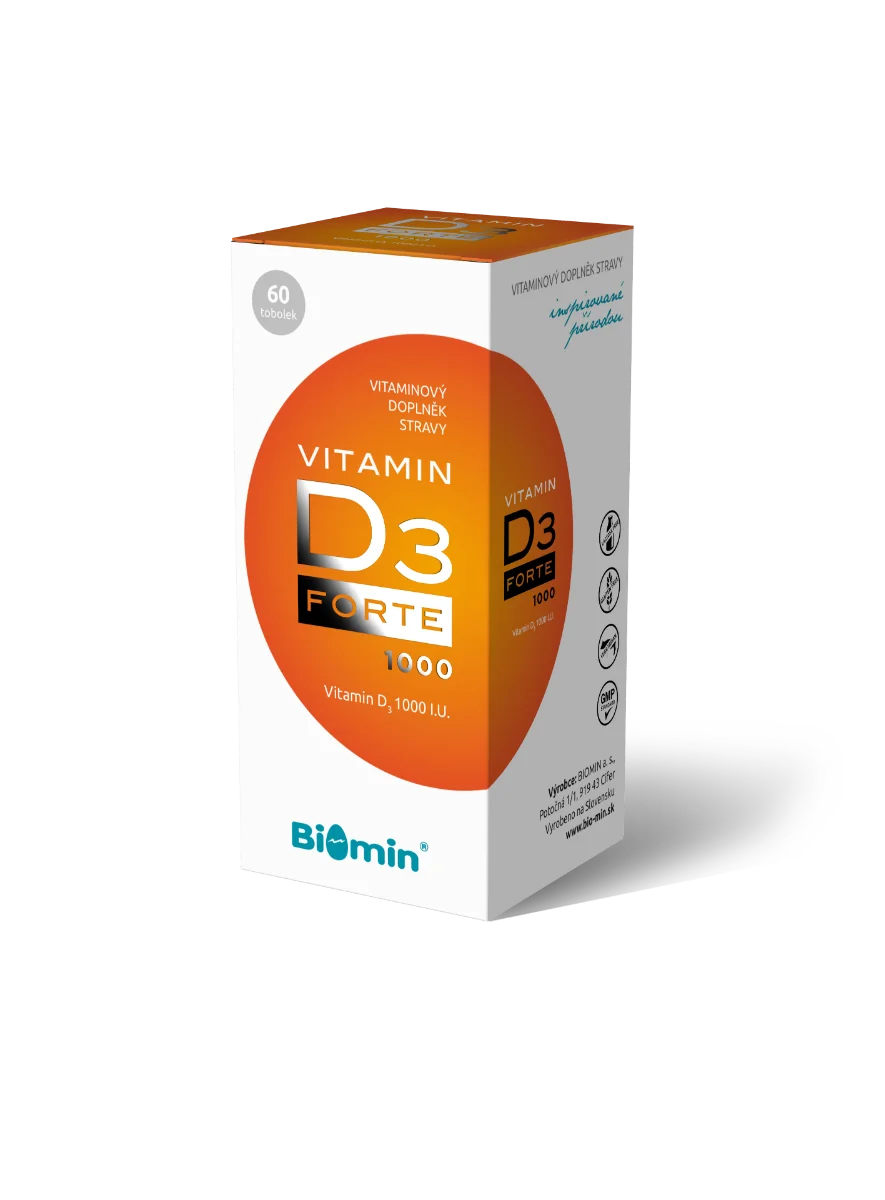 Biomin Vitamin D3 FORTE 1 000 I.U. 60 tobolek