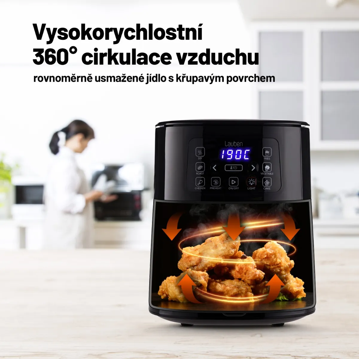 Lauben Hot Air Fryer 4000BC horkovzdušná fritéza