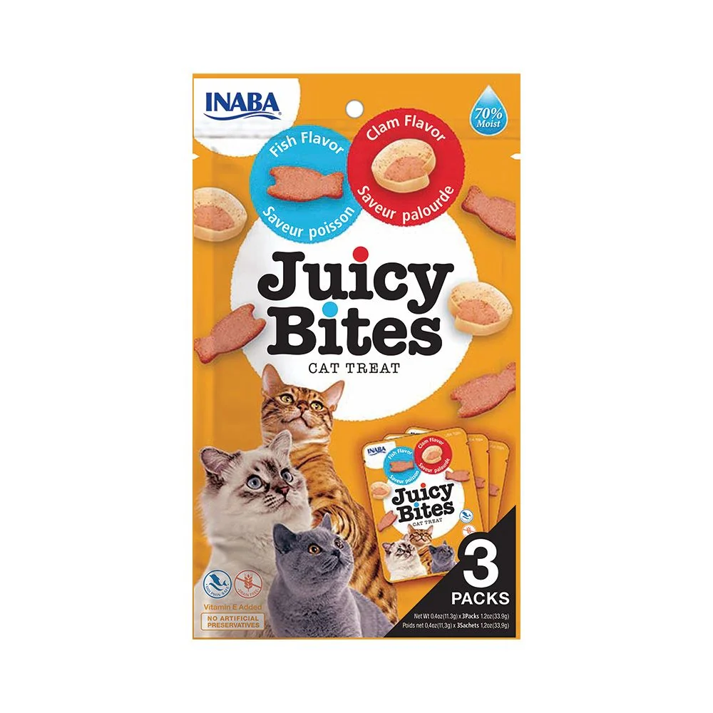 Inaba Juicy bites ryba a škeble 33,9 g