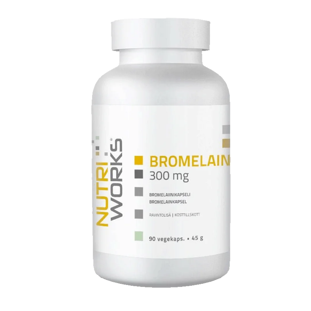 NutriWorks Bromelain 300mg - 90 kapslí