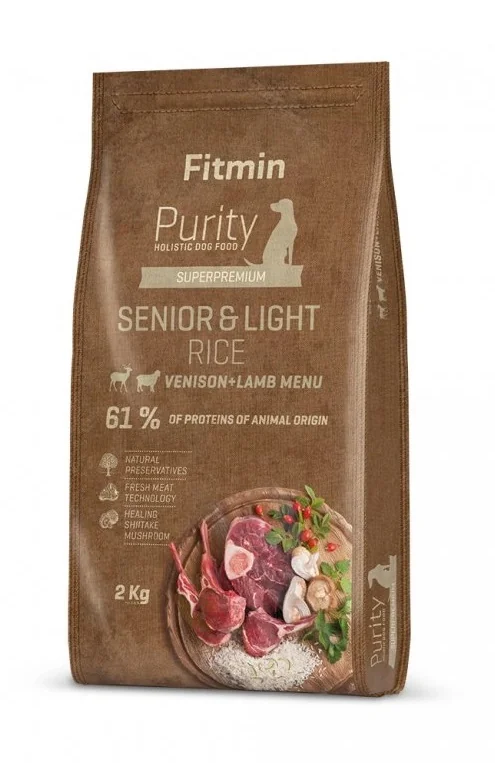 Fitmin Purity Senior&Light Rice Venison&Lamb krmivo pro psy 2 kg