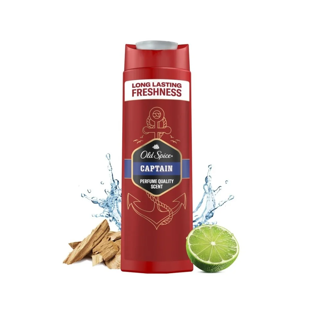 Old Spice Captain Pánský sprchový gel a šampon 400 ml