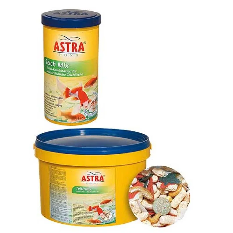 Astra TEICH MIX 1l/ 145g kombinované krmivo směs vloček, pelet, měkkýšů a korý 