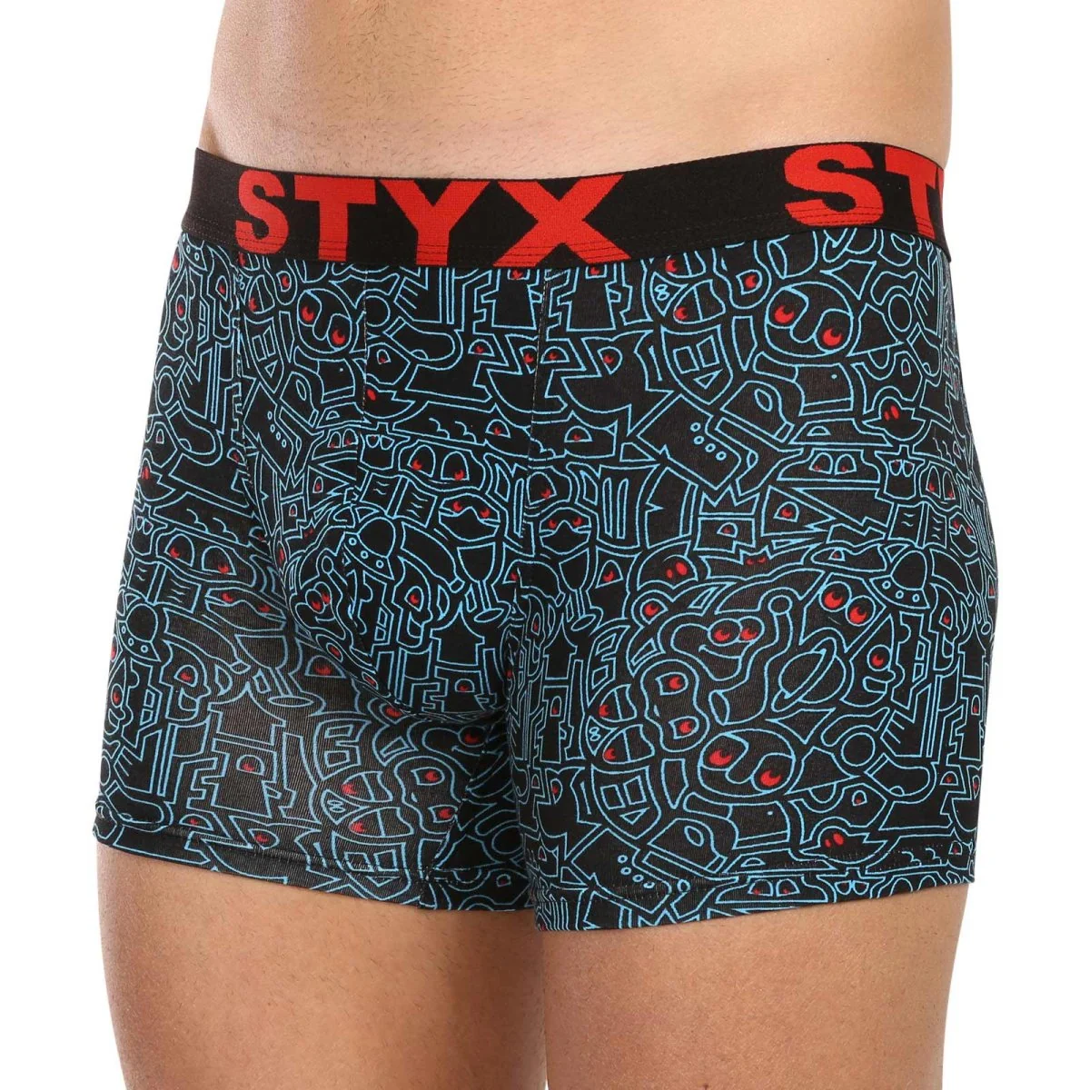 Styx 6PACK pánské boxerky long art sportovní guma vícebarevné (6U12697124/2) XL 