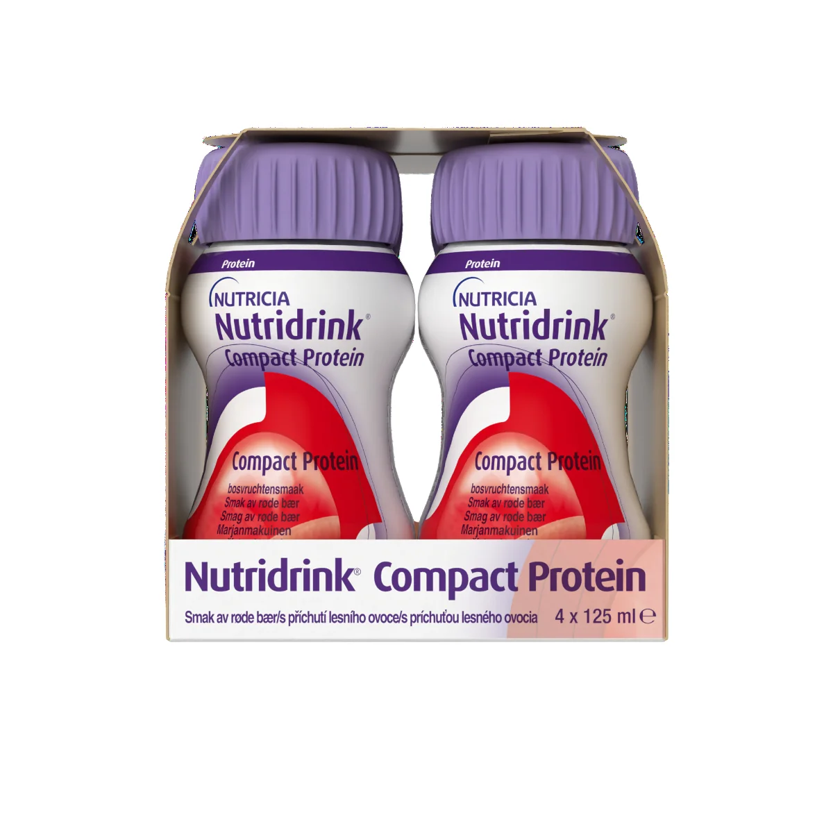 Nutridrink Compact Protein s příchutí lesního ovoce 4x125 ml