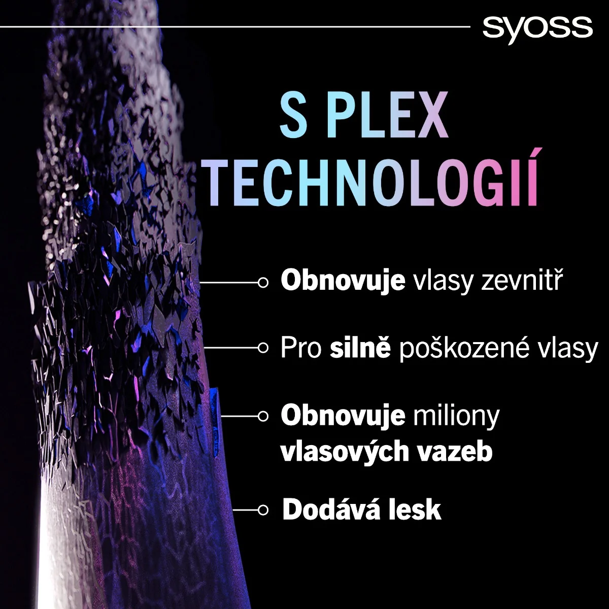 Syoss Intense Plex kondicionér pro silně poškozené vlasy 250 ml